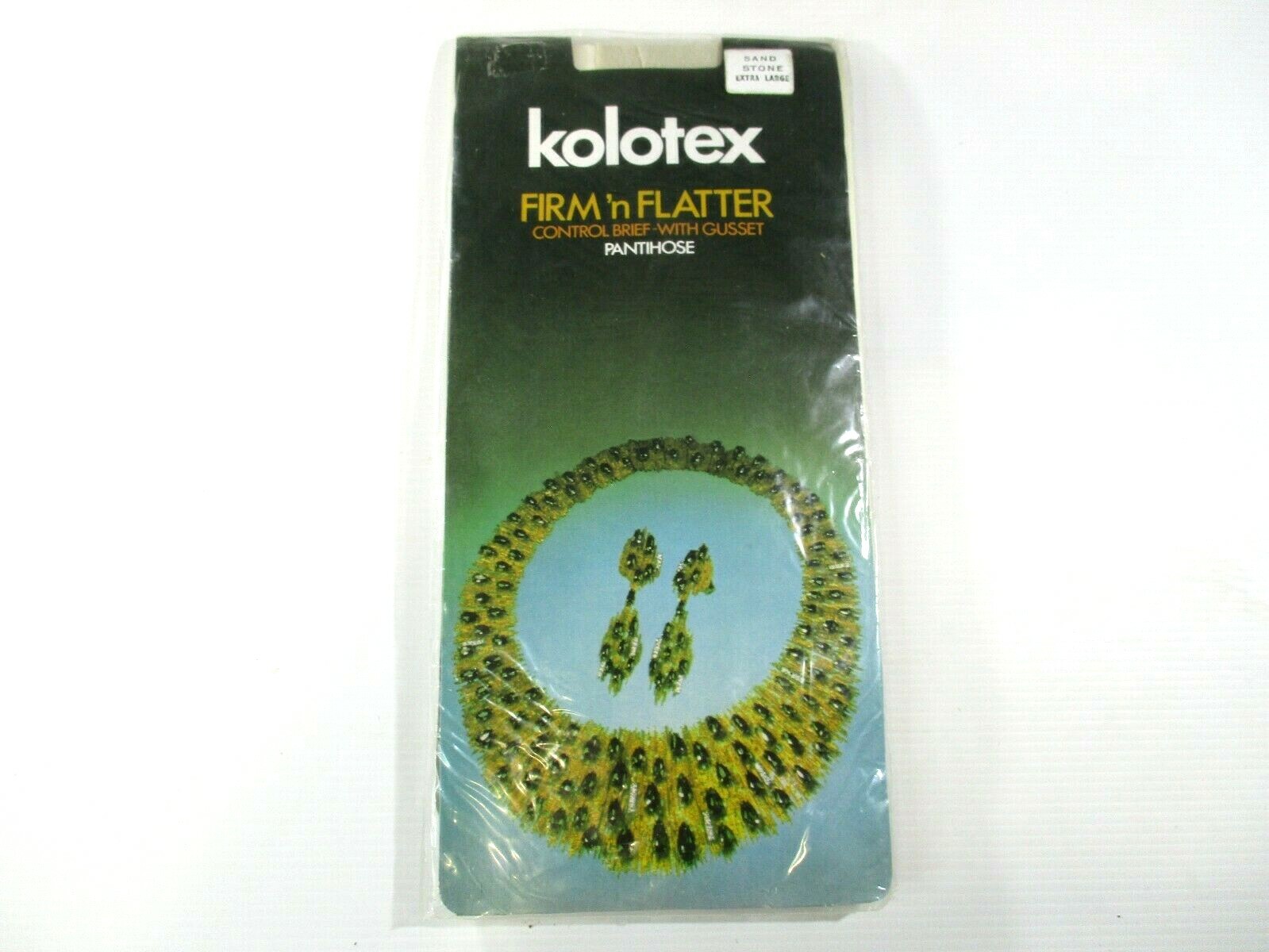 Kolotex Firm N Flatter Control Brief with Gusset Pantihose Sand Stone X- Large