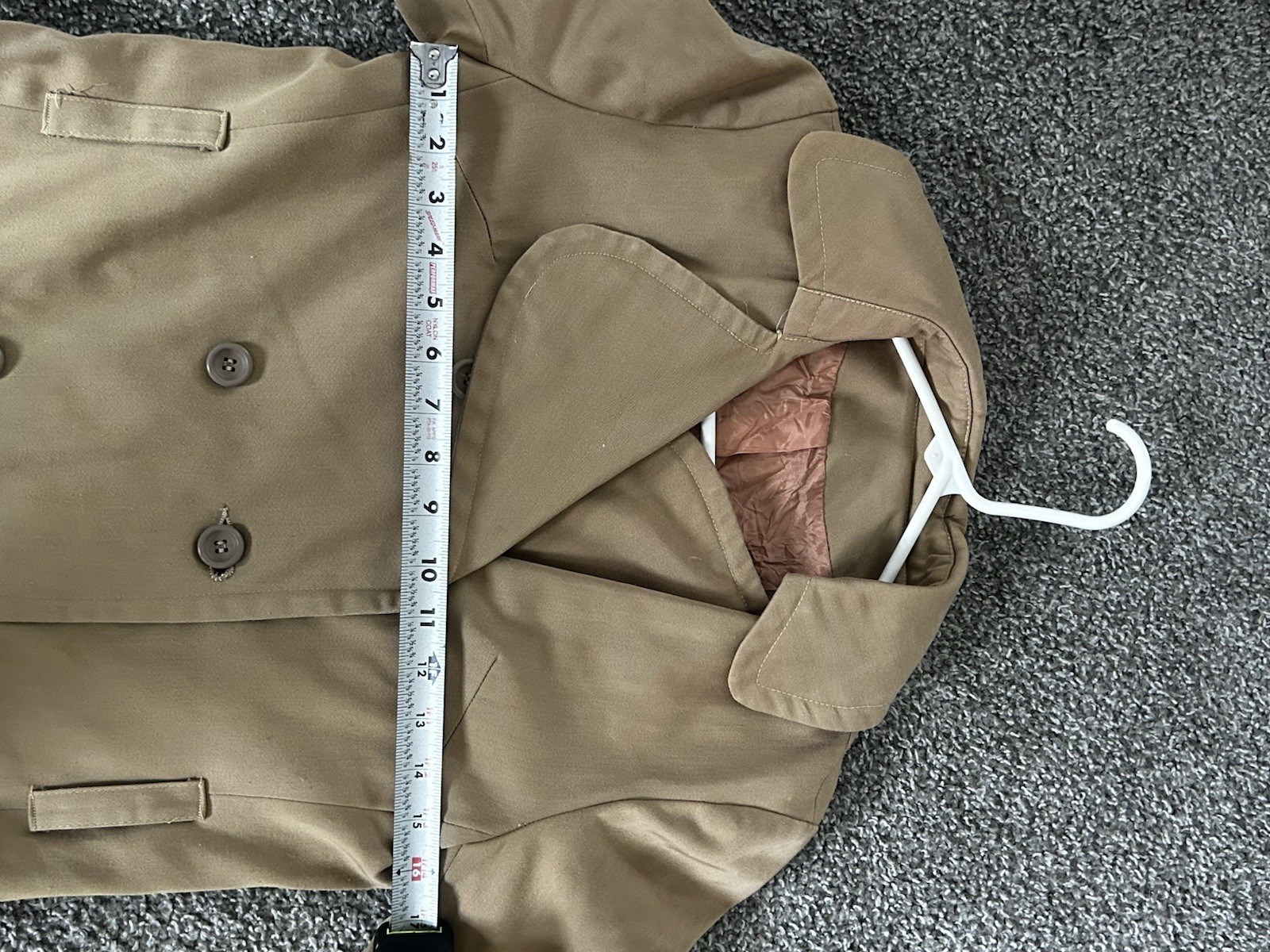Vintage Carol Brent Trench Coat. Unknown Size. See Description And Pictures.