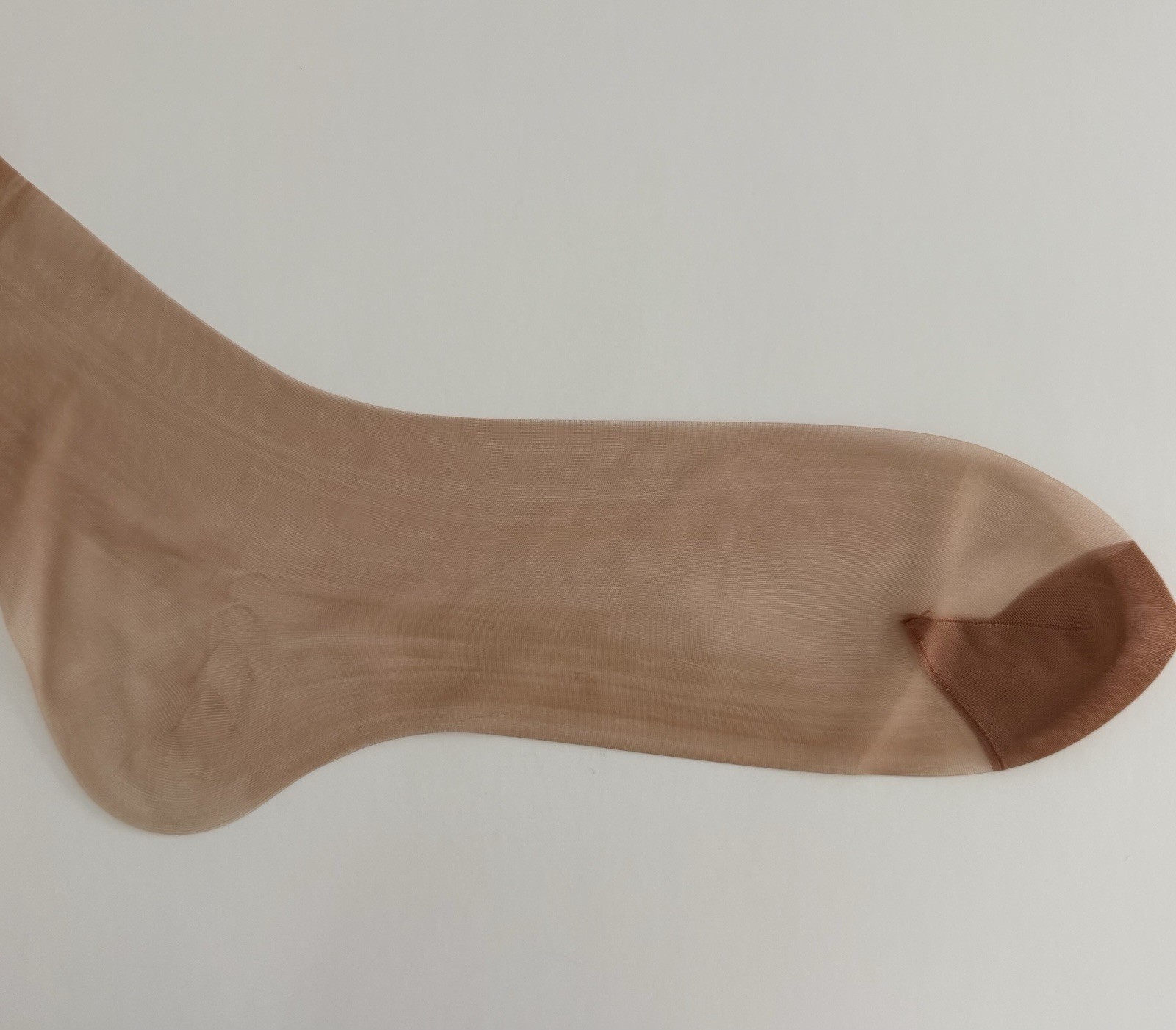 Vintage Seamless Stocking Flat Knit Stockings Bare Heel 32 1/2 Inches