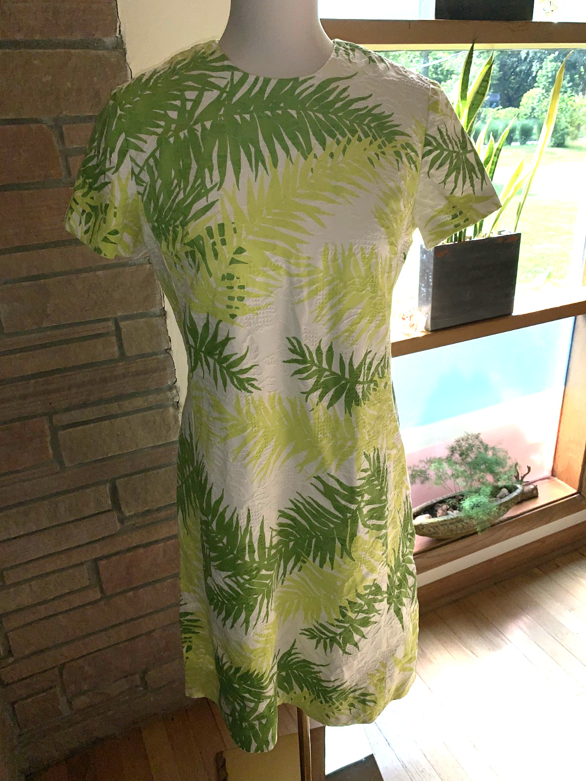 Serbin of Florida by Murial Ryan Geometric Floral Vintage 1960&rsquo;s Shift Dress