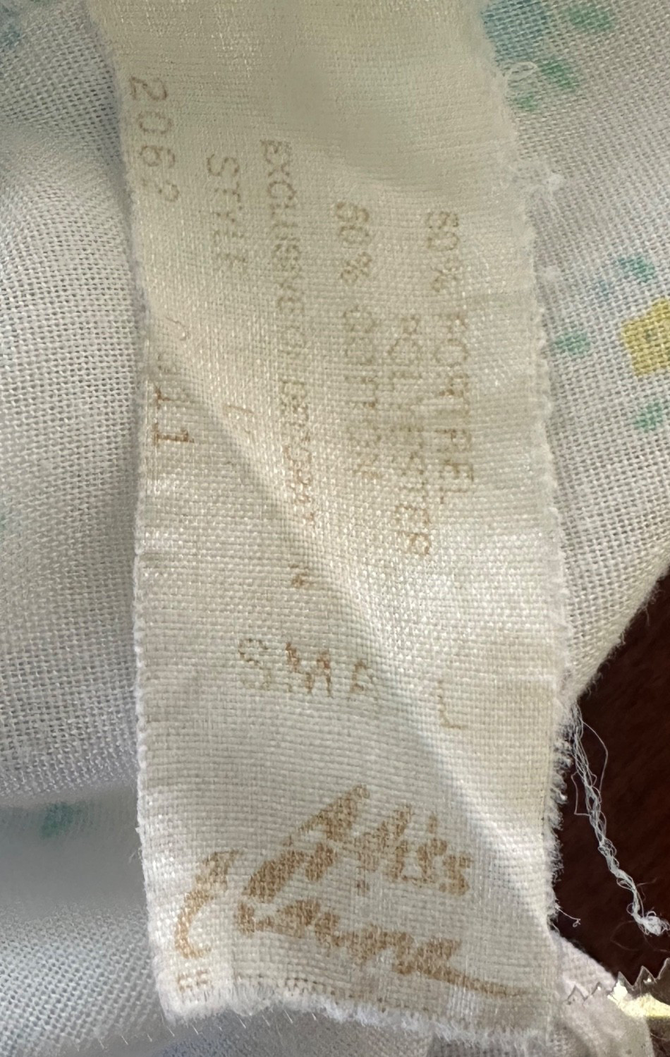Miss Elaine Union Made Nightie VTG small Armpit To Armpit 21.5” Length 38.5”