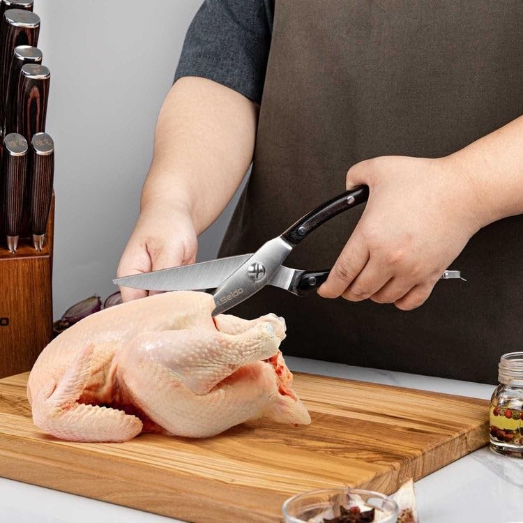 Seido Knives 4&Prime; Pro Kitchen Shears – High-Carbon Stainless Steel, Detachable