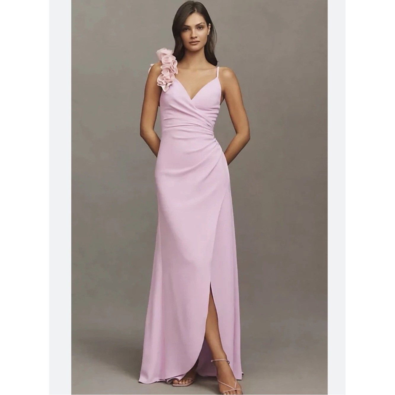 Dress the Population Camelia Lavender Vintage Pink Gown Dress New!