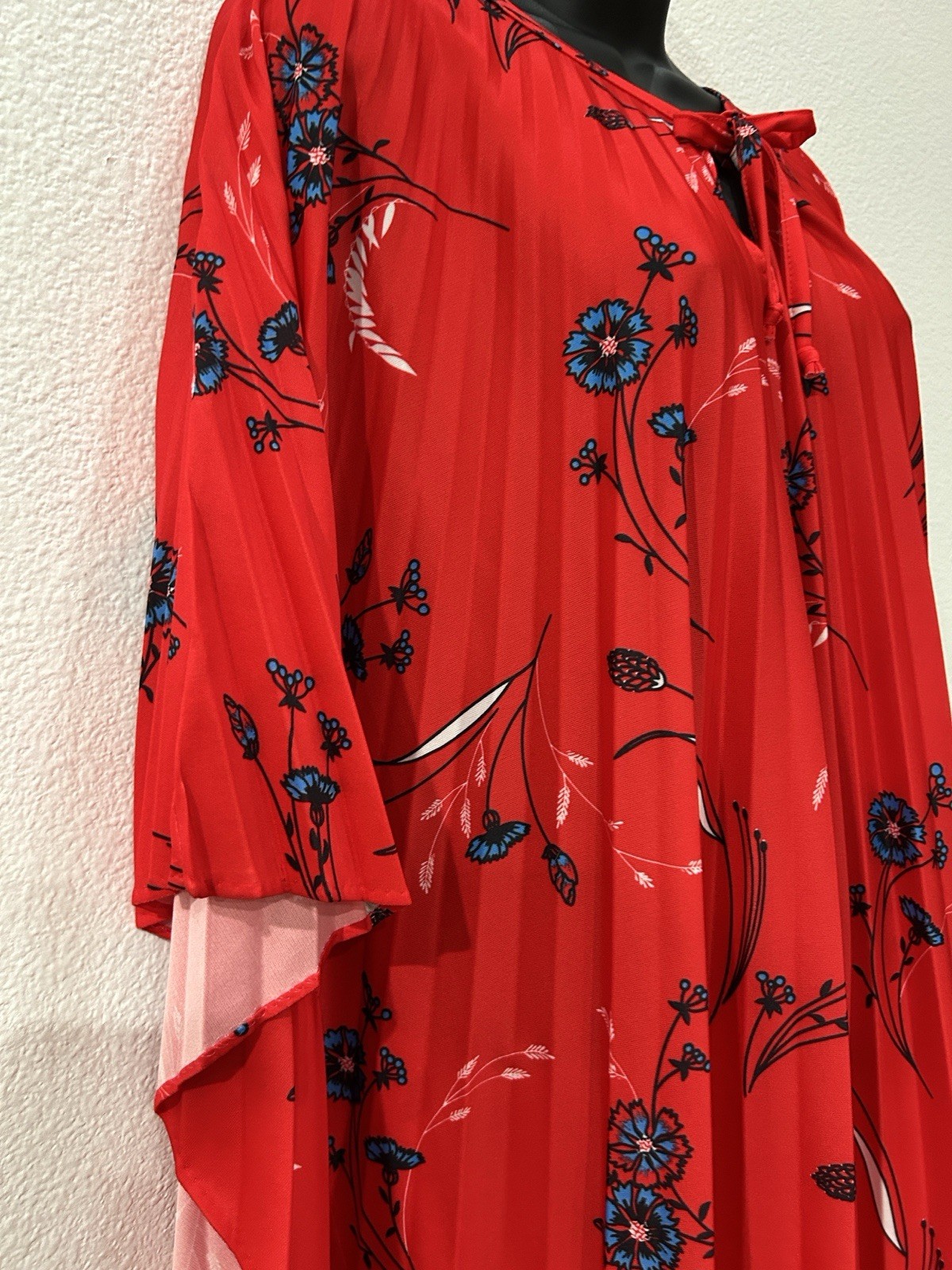 1970s VTG Caftan Maxi Dress by Adorable Of California Floral Print S/M