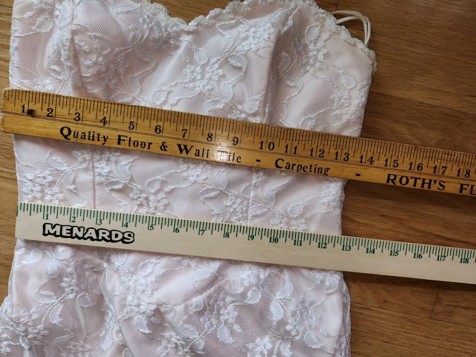 Vtg Alfred Angelo Flirtations Strapless Gown*Fit & Flair*Matching Necklace*9/10