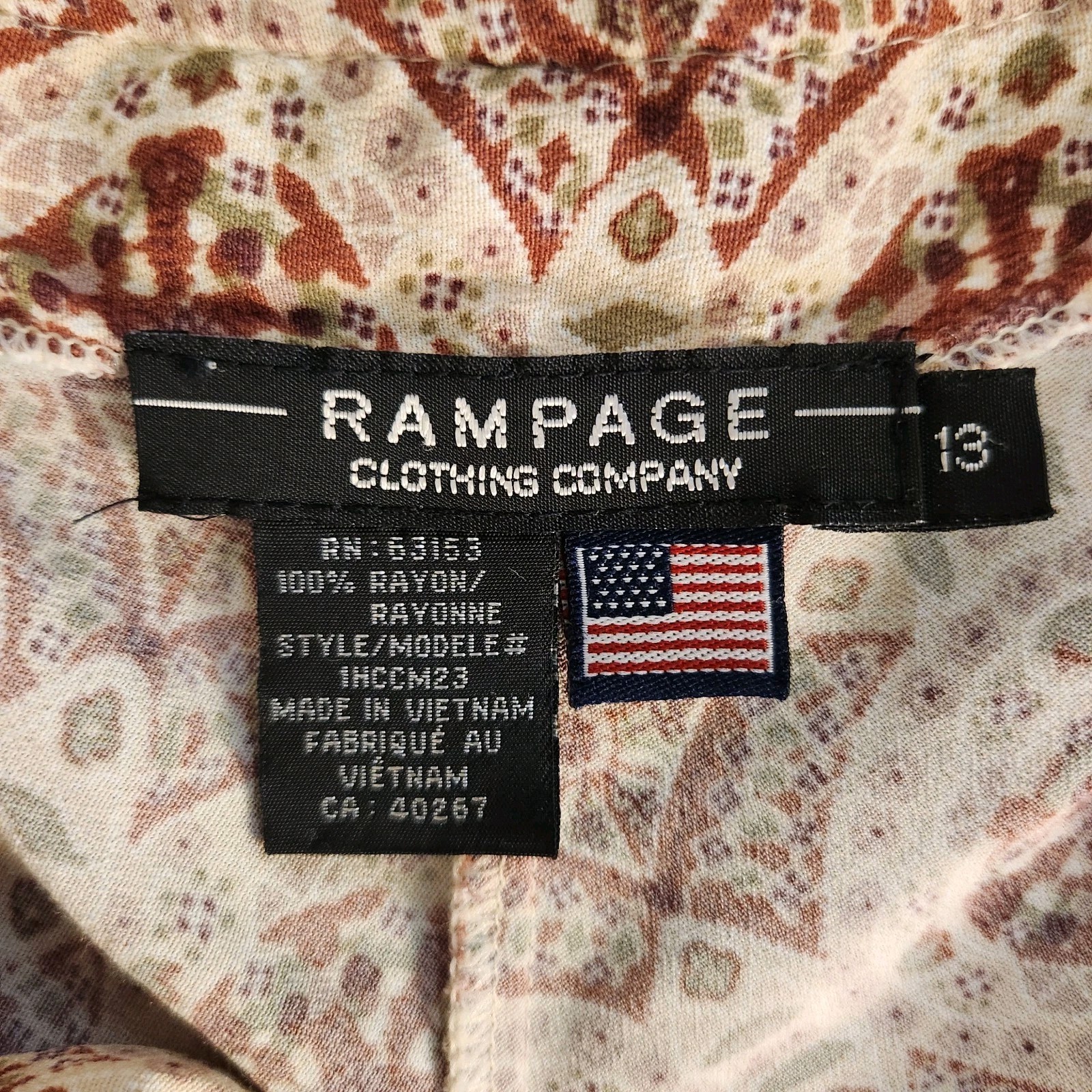 90s Rampage Batik Print Off Shoulder Sheath Hippie/Indie/SlowFashion 13