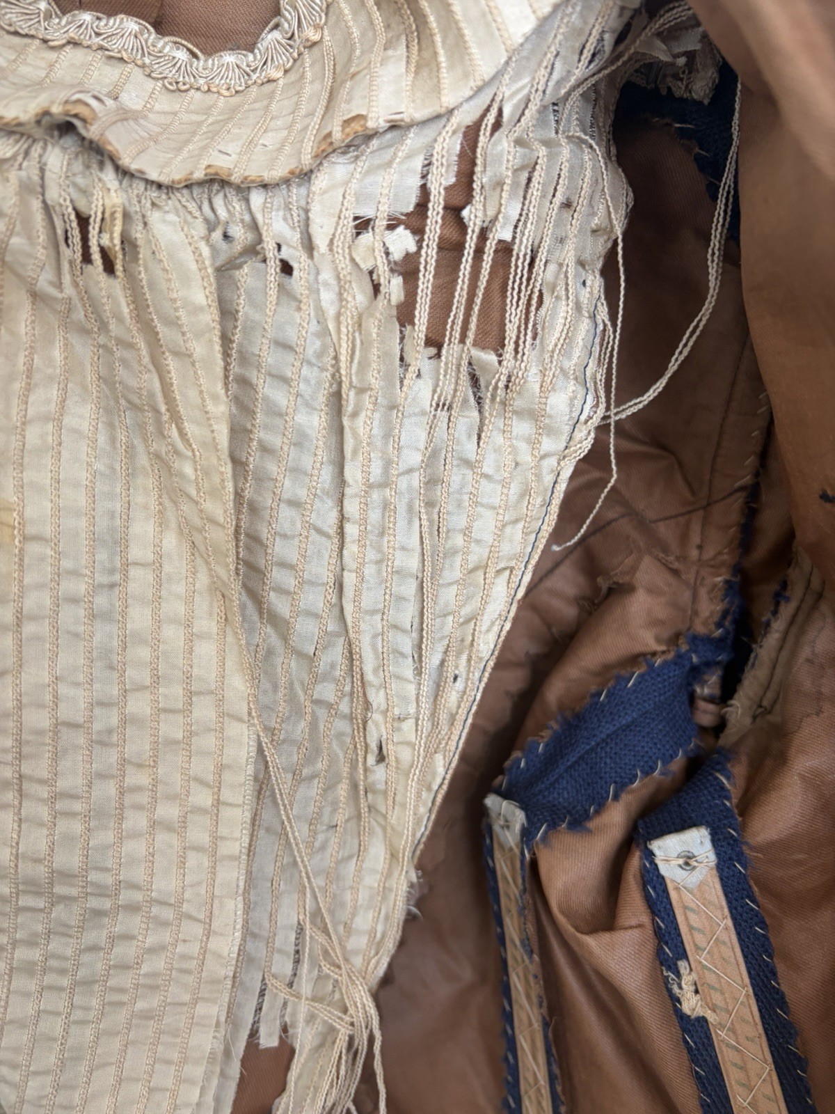 Victorian Heavy Blue Winter Walking Suit