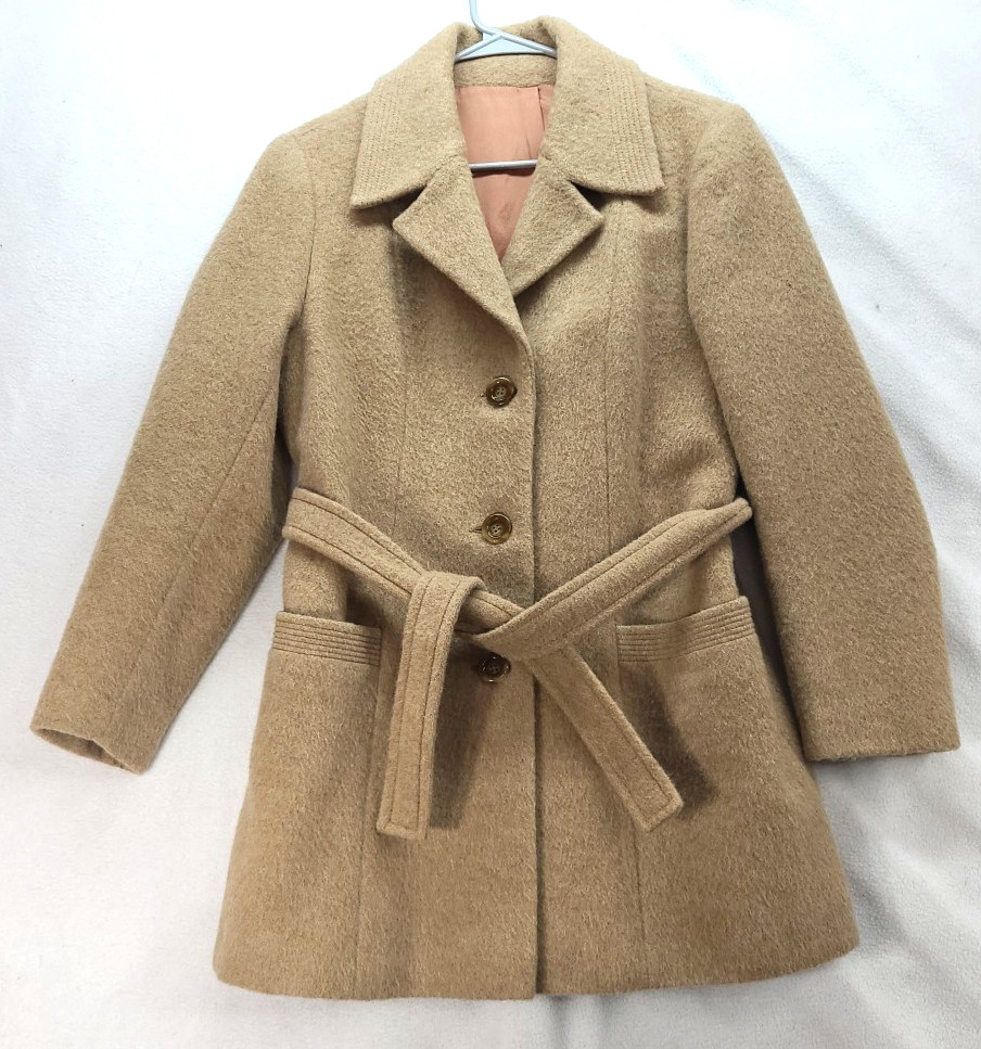 Vintage Wool Mohair Blend Coat No Size tag but Measures to be sm/med