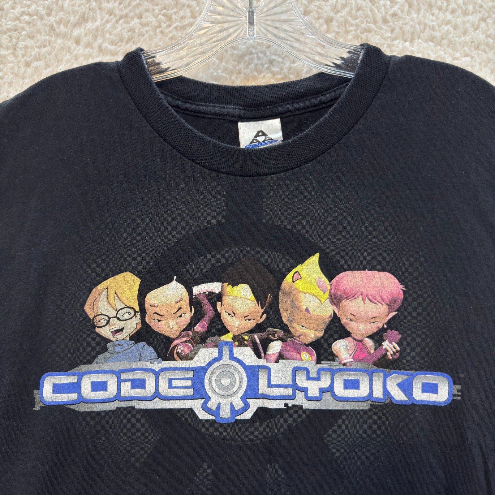 Y2K Vintage Code Lyoko T-Shirt XS Small Anime Cartoon Promo Merch Nostalgia