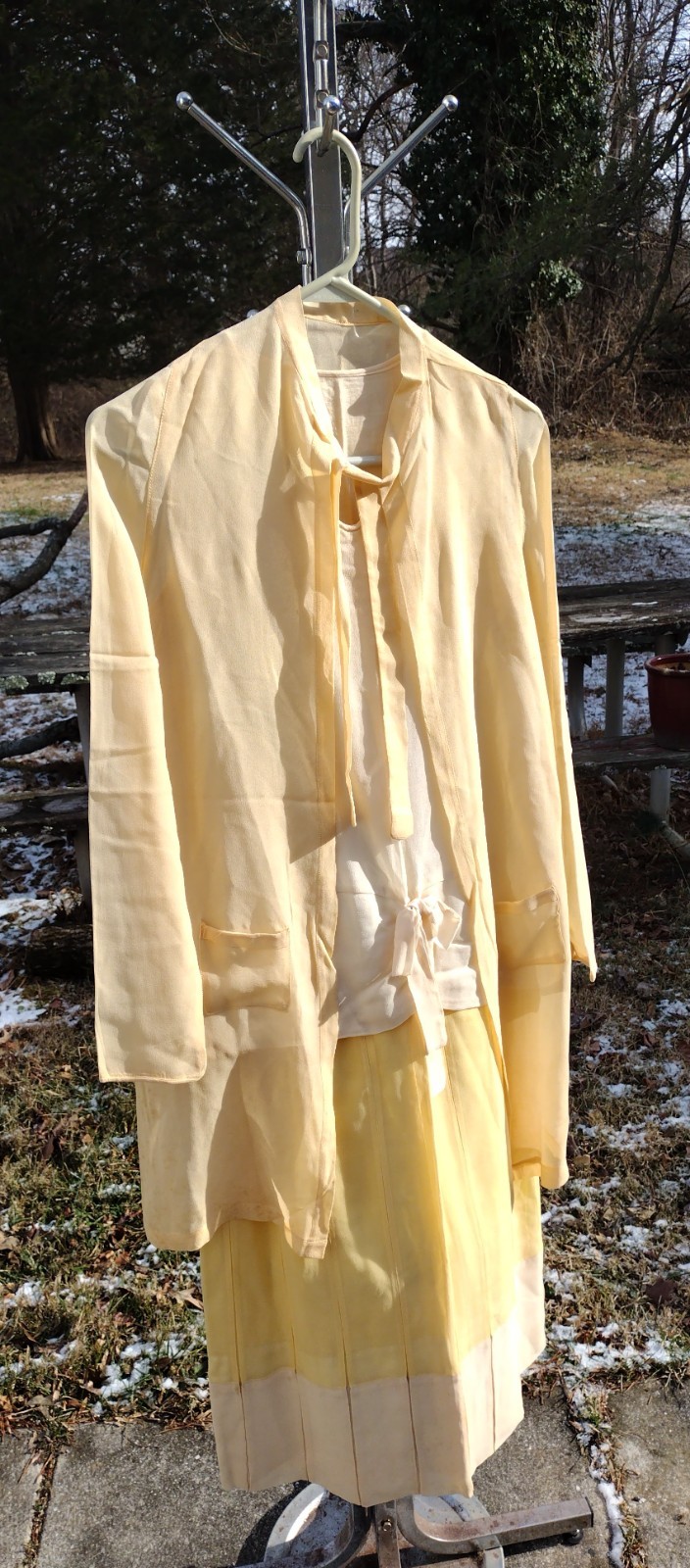 1920s dress with matching jacket georgette see photos & description