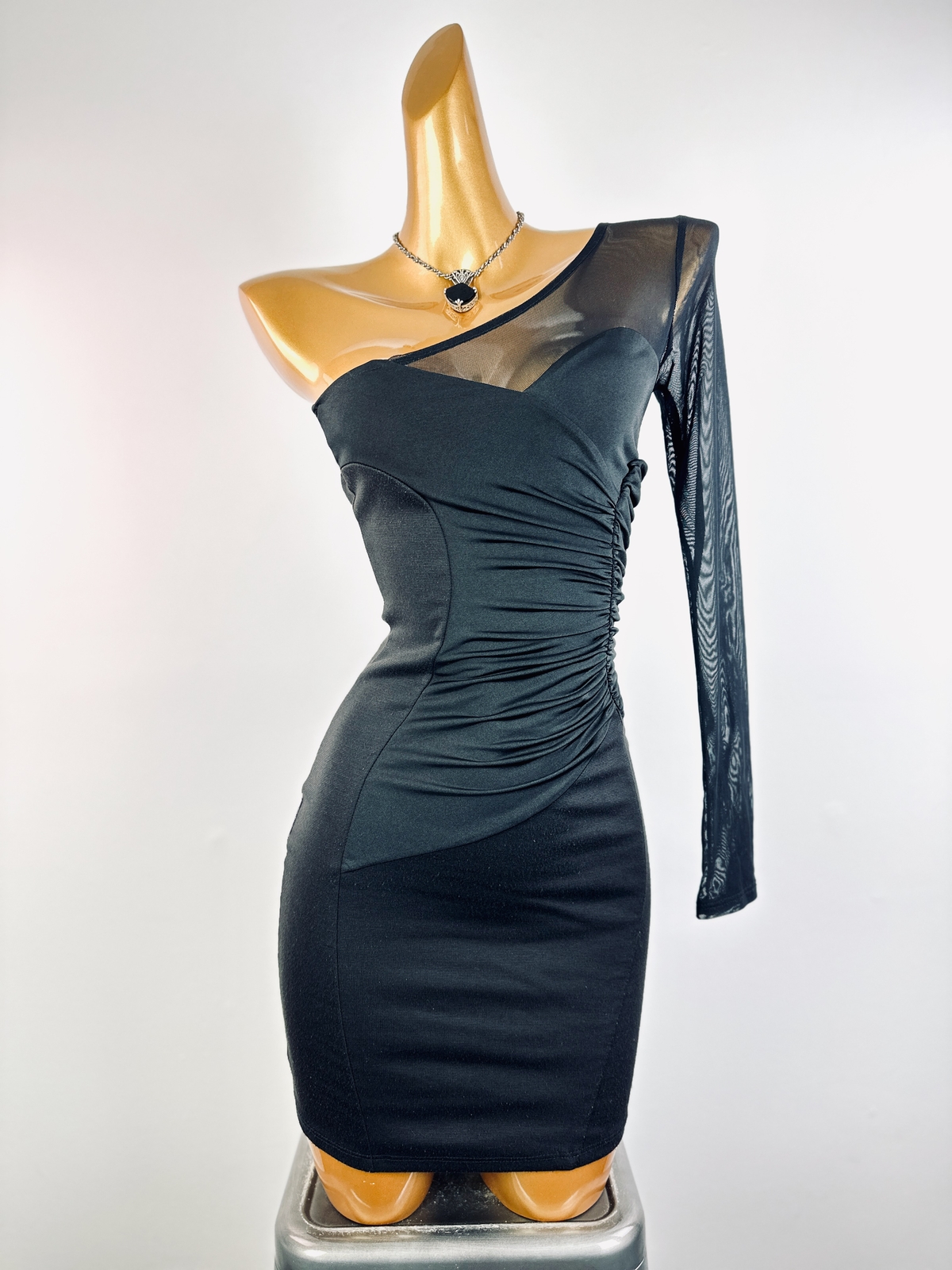Vintage vtg 90s y2k black goth mini party cocktail dress