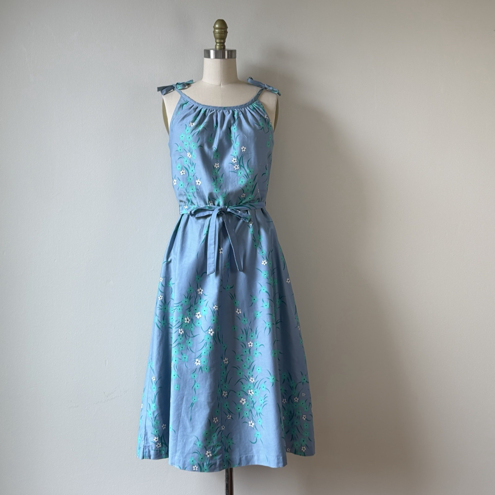 Vintage 60s Malia of Honolulu Cotton Sundress Small