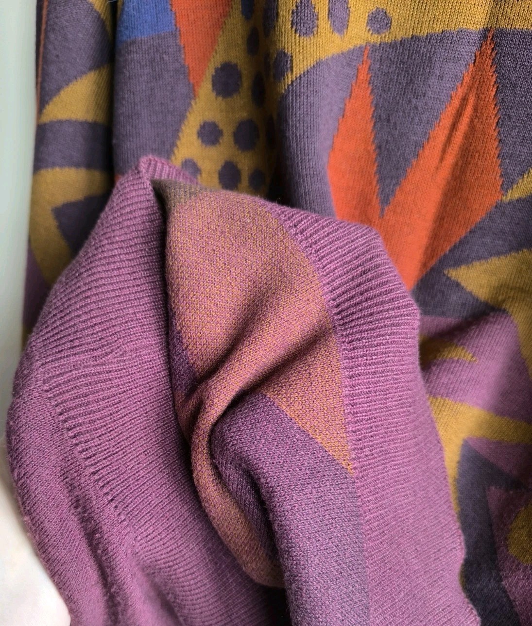 Beautiful vintage unisex sweater, size L, 50% cotton, 50% acrilic