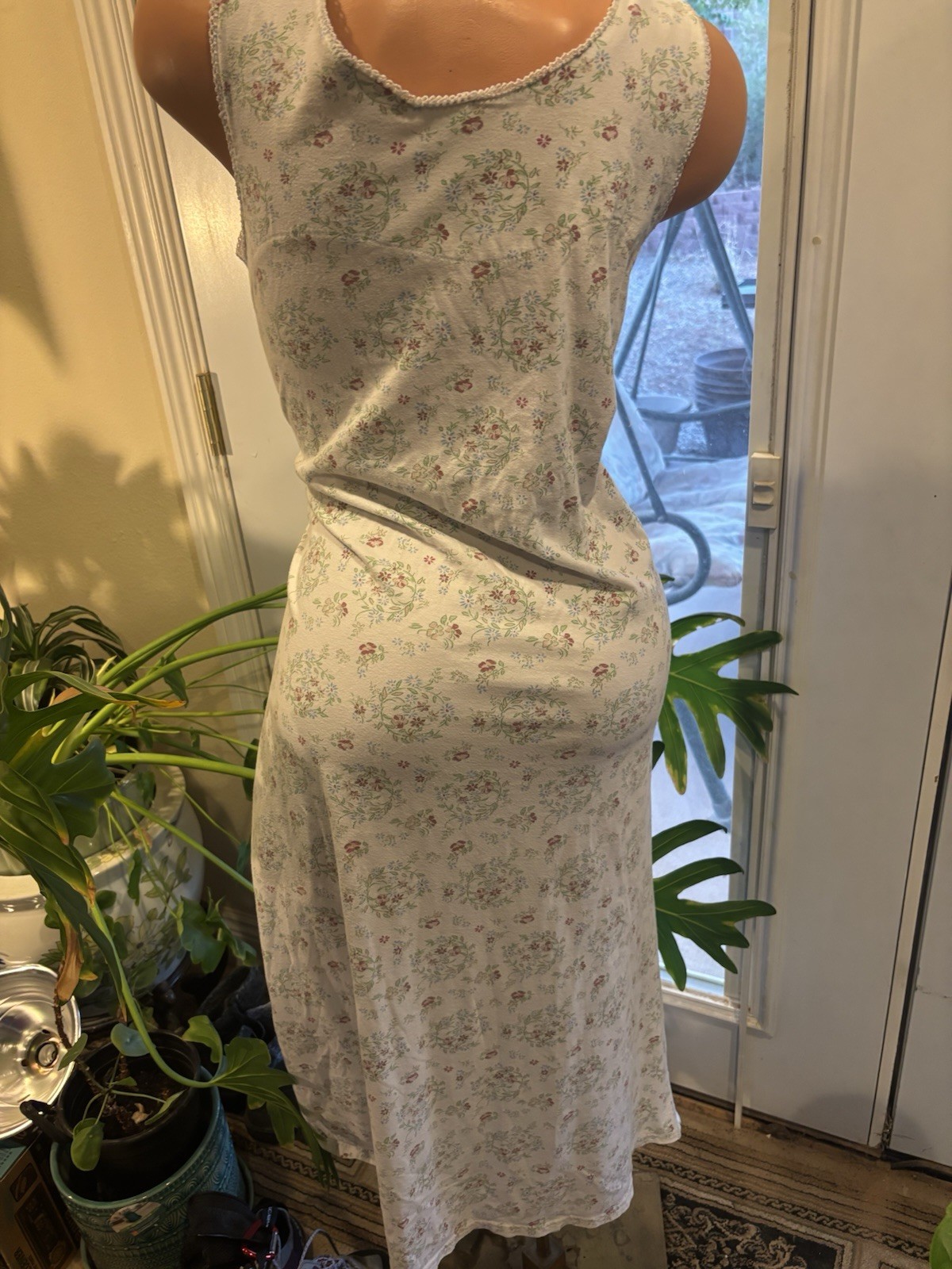Laura Ashley Cottagecore Frilly Gown English Countryside Floral Long Nightgown M