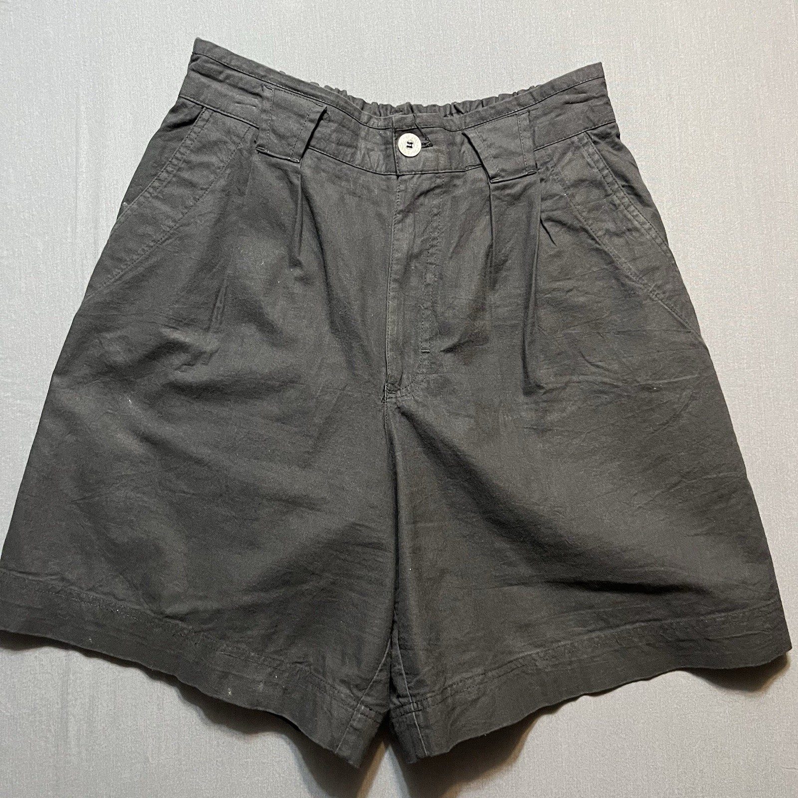 Vintage Cherokee High Elastic Waist Shorts black 1990s Size 14