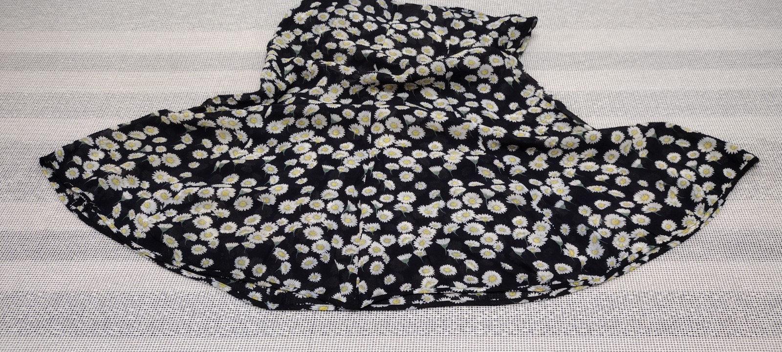 Escada Sport 1990s Daisies Sheer Sundress Grunge Cross Backless ITALY 36 Medium
