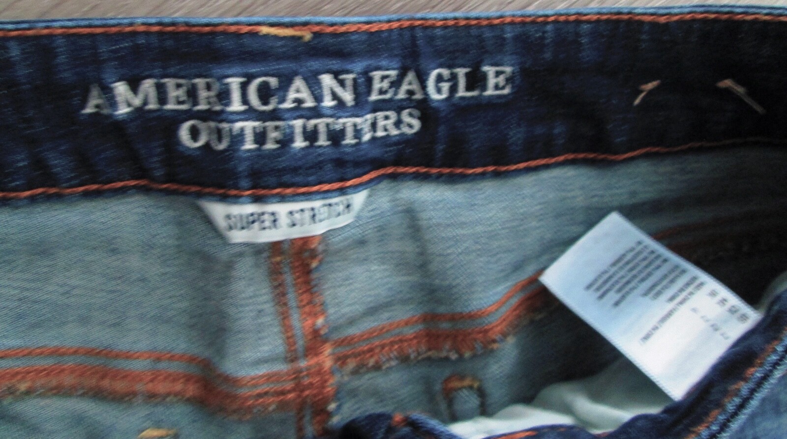 AMERICAN EAGLE SHORTIE SUPER SUPER STRETCH DENIM SHORTS WOMENS SZ 2 FREE SHIP!