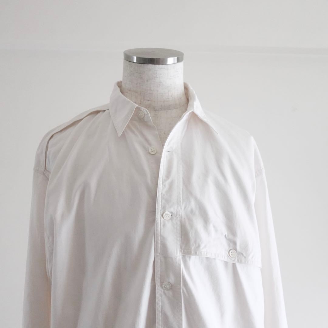 1980s90s Miyake Design Studio Asymmetry Square Cut Shirt