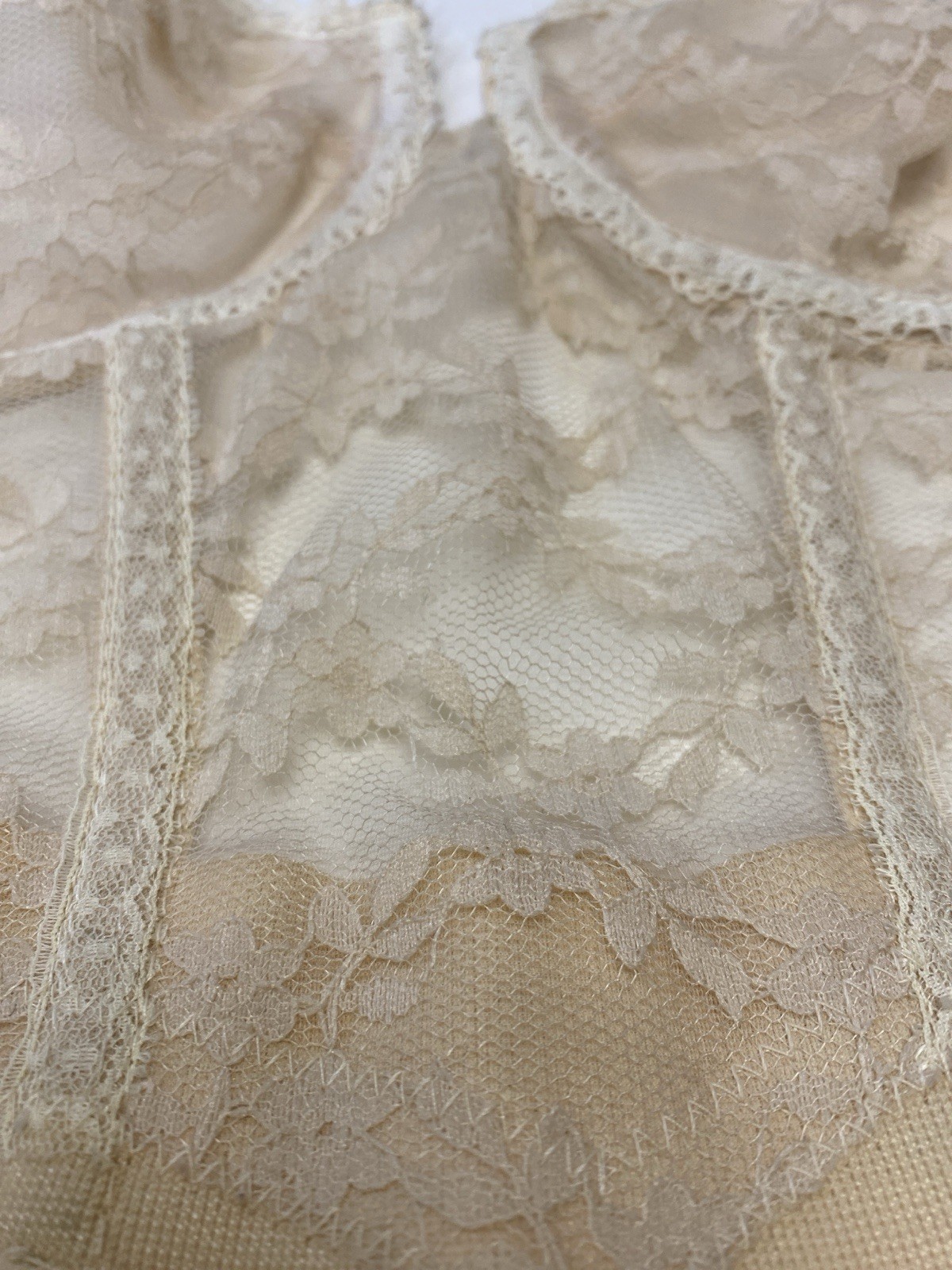 Vintage Backless By Young Smoothie The Strouse Adler Co 38c Boustier Lace Bra