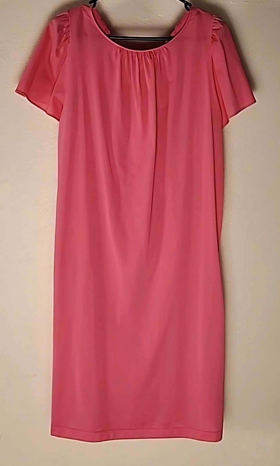 VTG Pink Shadowline Retro/Barbiecore Nightgown/Slip Dress No Size Tag L**