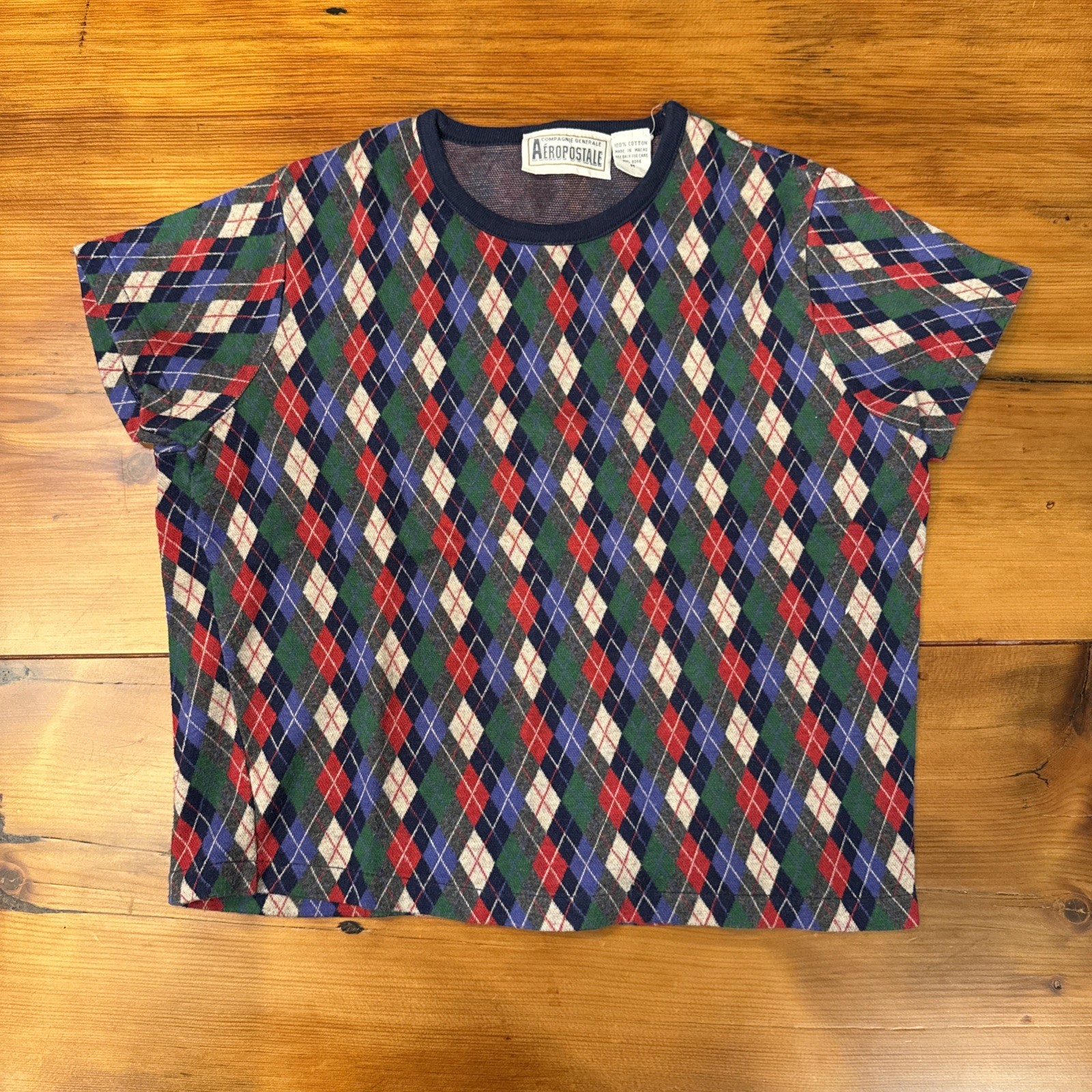 Vintage 90s Aeropostale Argyle Shirt – Medium