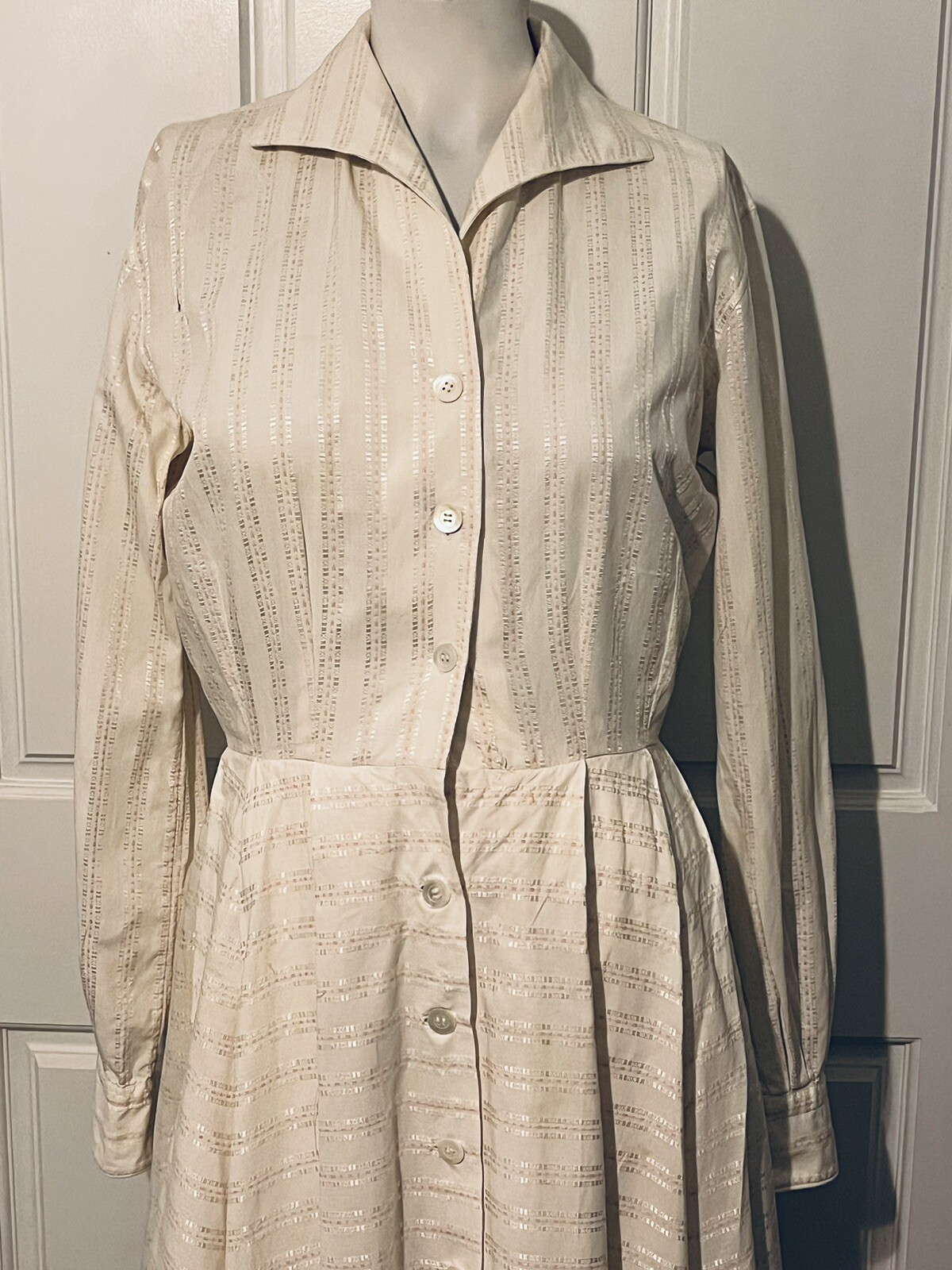 Vintage 1950&rsquo;s Emilio Pucci for Neiman Marcus Full Skirt Silk Shirtwaist Dress S