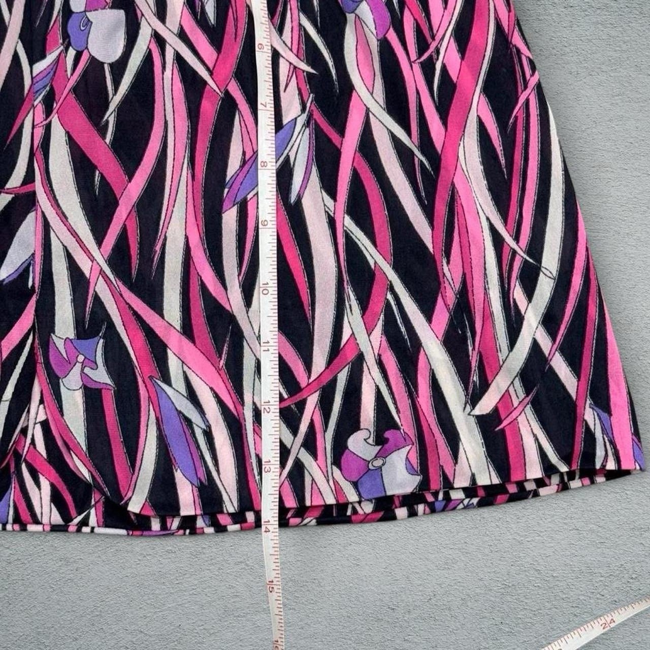 Emilio Pucci Vintage Pink Black Purple White Mini Skirt