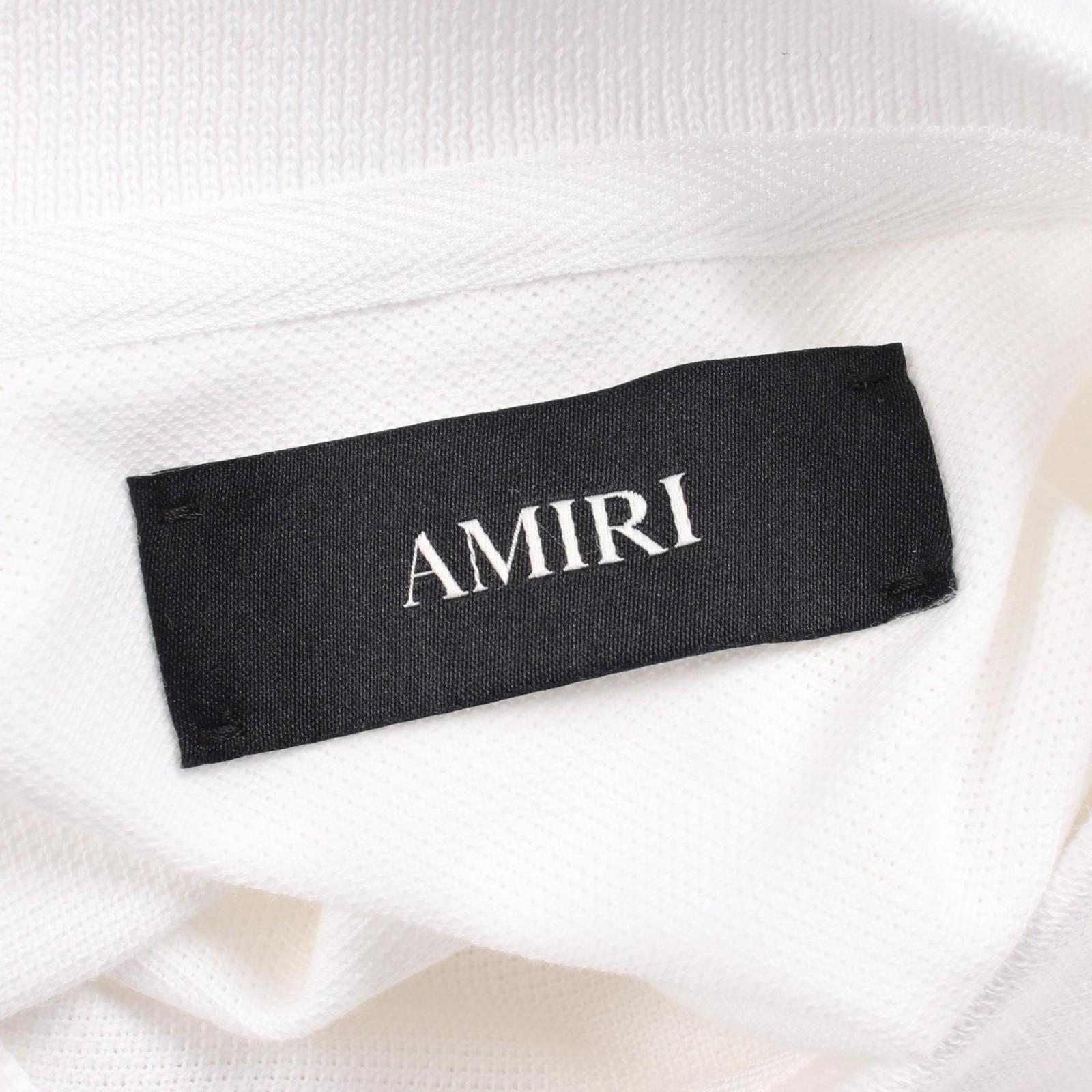 AMIRI Logo Embroidered Cotton Polo Shirt – DUTY FREE