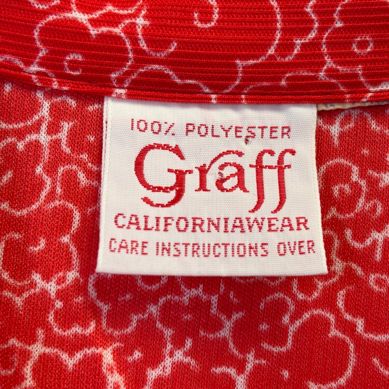 Vintage Graff Californiawear 70s Floral Button Down Top Women Large Grannycore