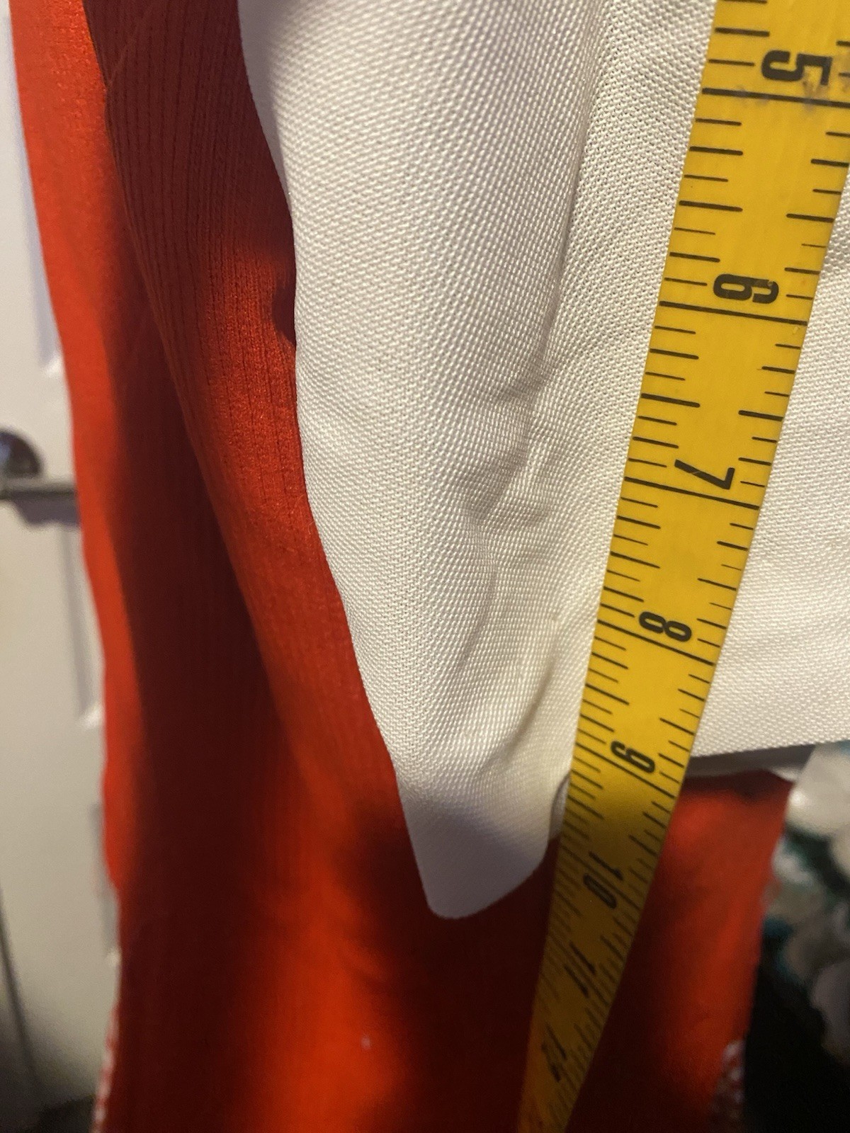 Vintage Stockton 70s Dress Red White Plaid Collar/ Mindi Dress. Size M-L.
