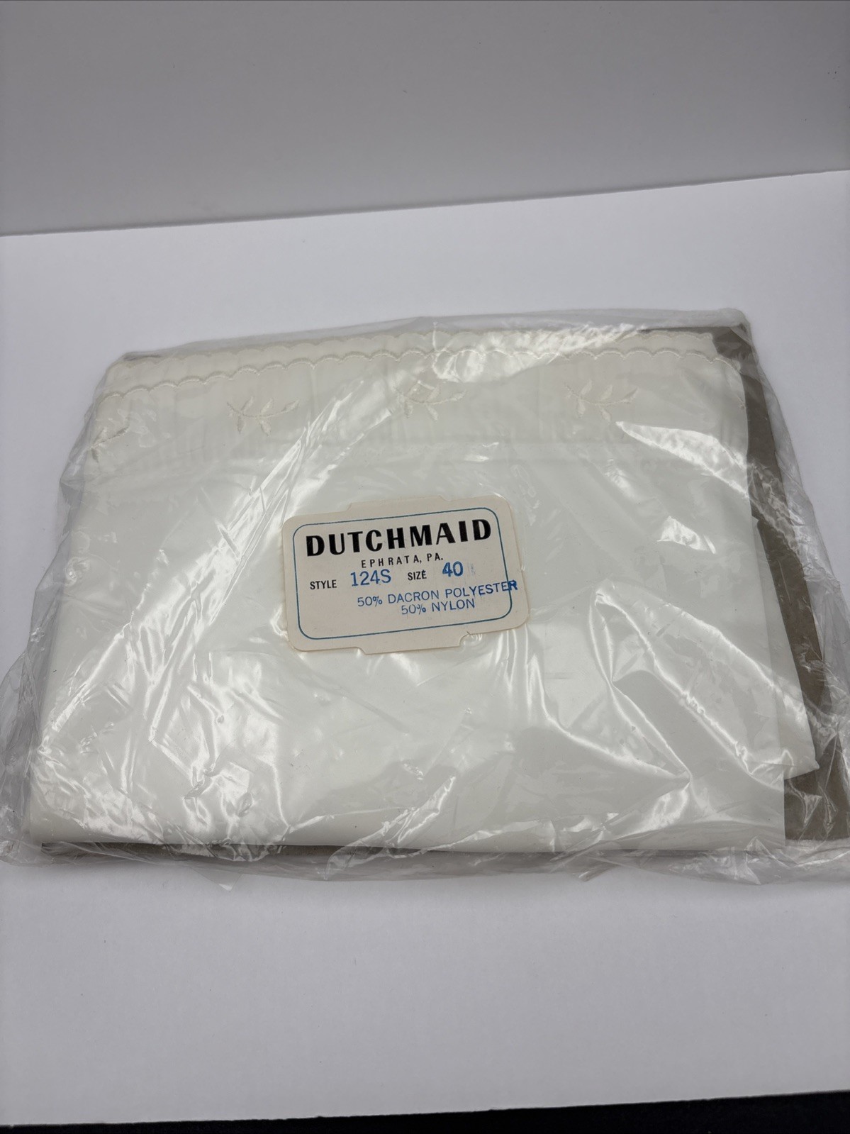 VTG DUTCHMAID 50% DACRON 50% POLYESTER PANTY STYLE 124S SIZE 40 NEW MADE IN USA