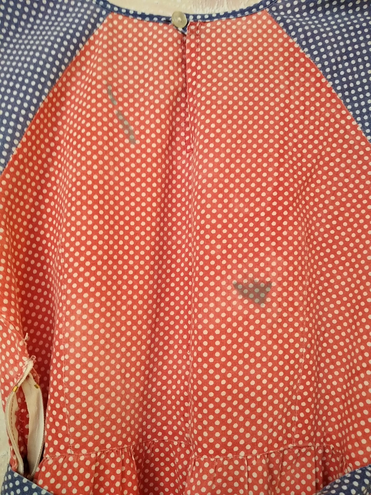 Vintage Soviet women&rsquo;s polka dot dress 1980s USSR