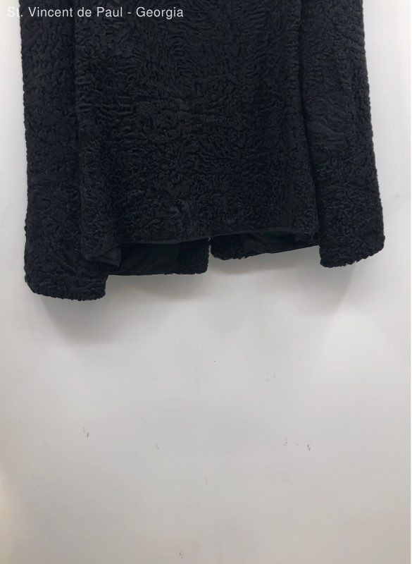 Jerome Walk & Bros Union Made Mid-Century Boiled Lambs Wool & Mink Cowl Coat 52&Prime;