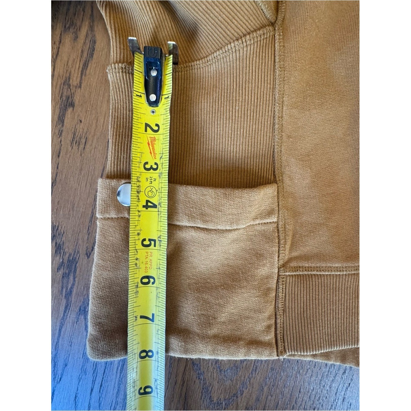 Kenzo Camel Mustard Cropped Funnel-Neck Sweatshirt Quarter Zip Vintage Rare S