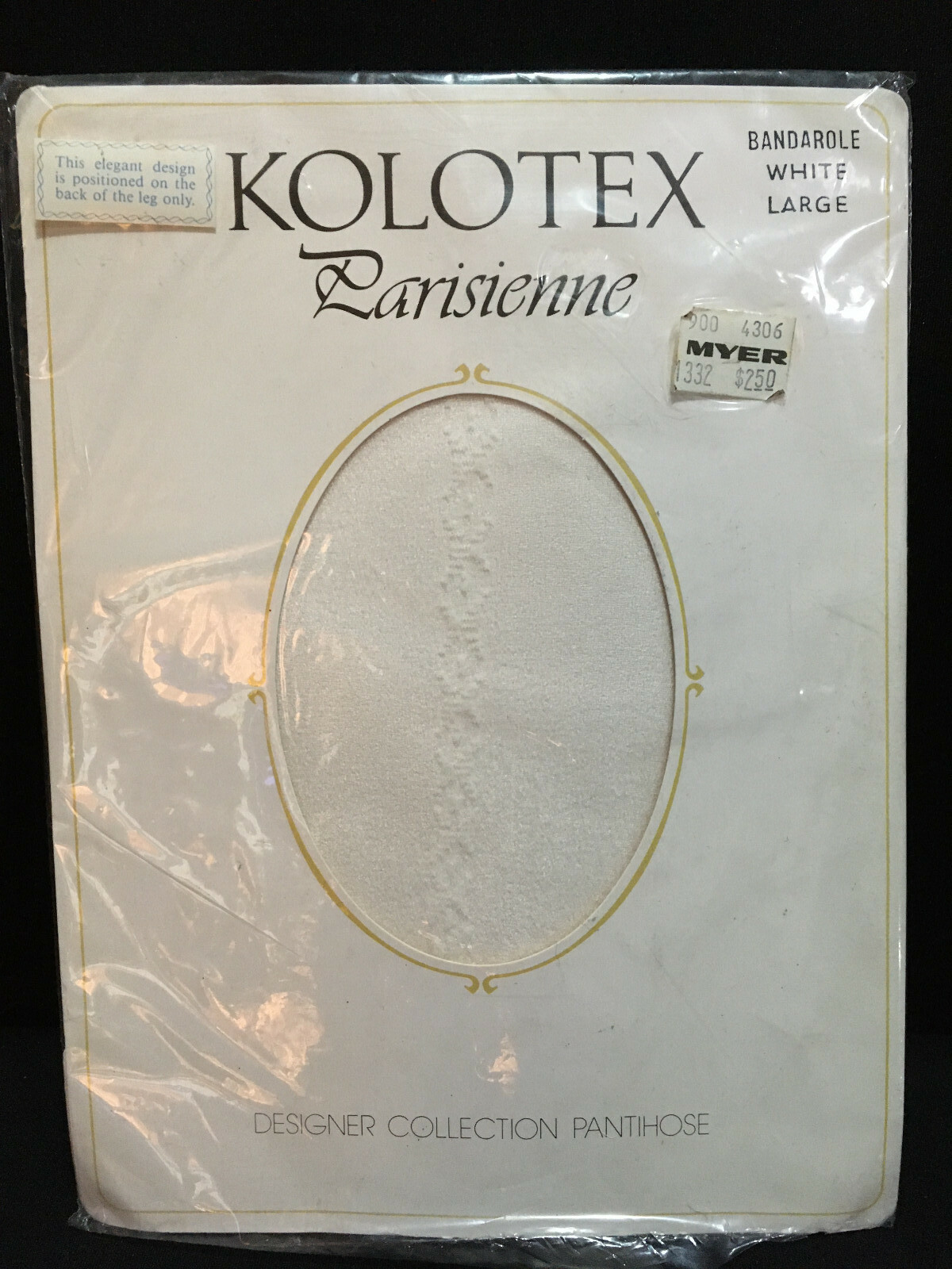 Kolotex Parisienne Pantyhose Bandarole White Large