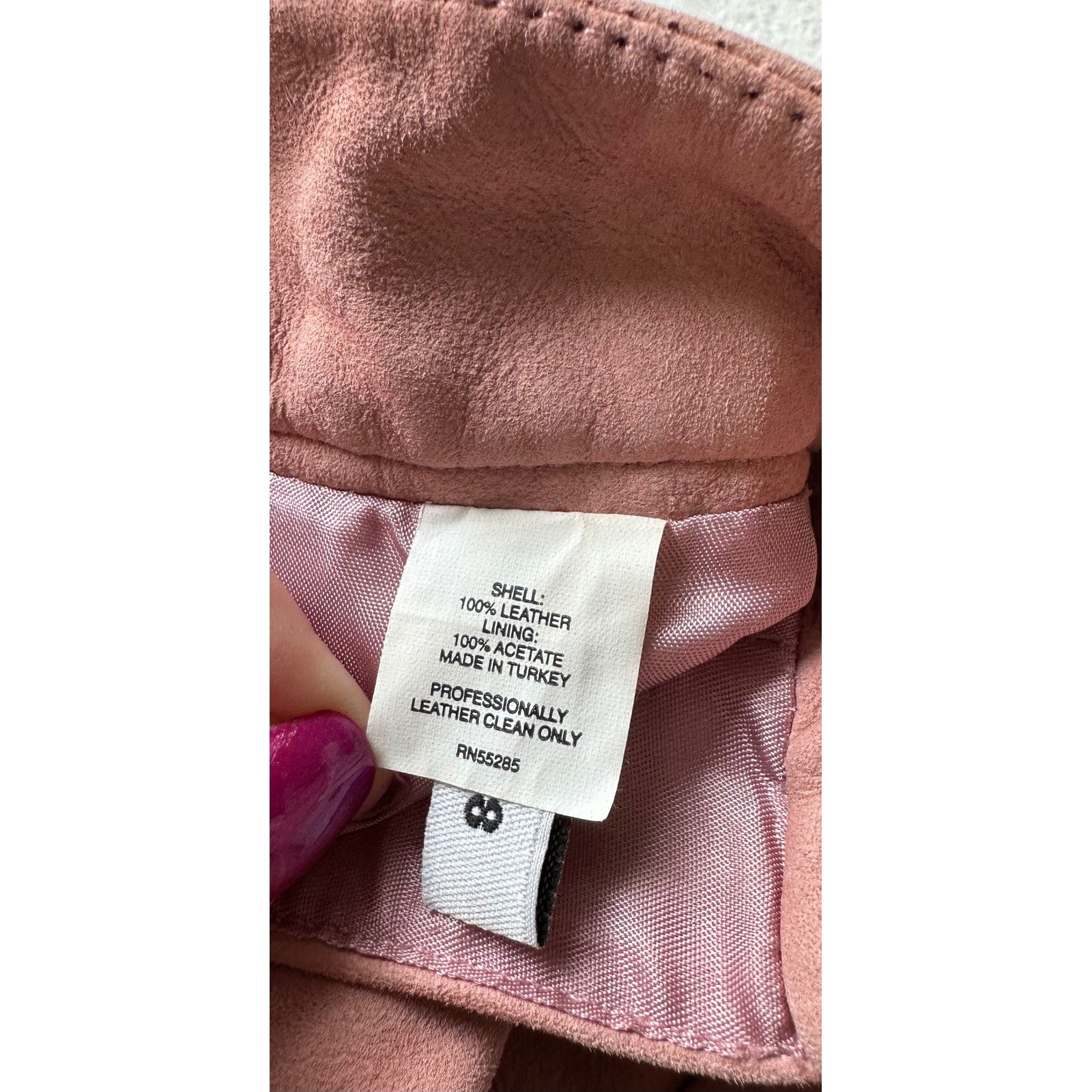 Vintage Express Editor Suede Pants 10 Blush Pink Y2K Wide Leg Quiet Luxury