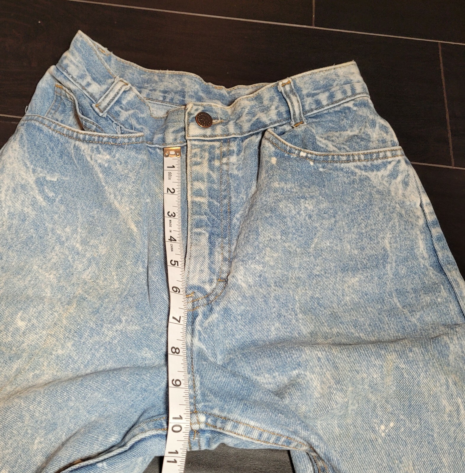 1980&rsquo;s Vintage GITANO High Waisted Acid Wash Mom Jeans Refer To Photos