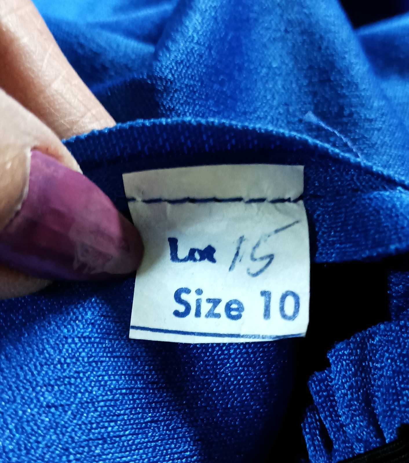 Vtg 80&rsquo;s Royal Blue Draped Neck Goddess Style Prom/Special Occasion Gown Size 10