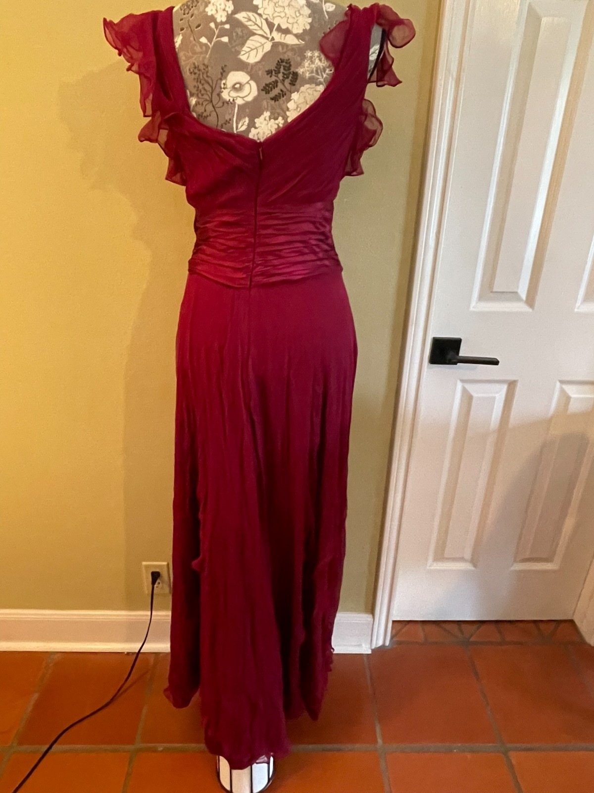 Vintage Jovani red sild dress