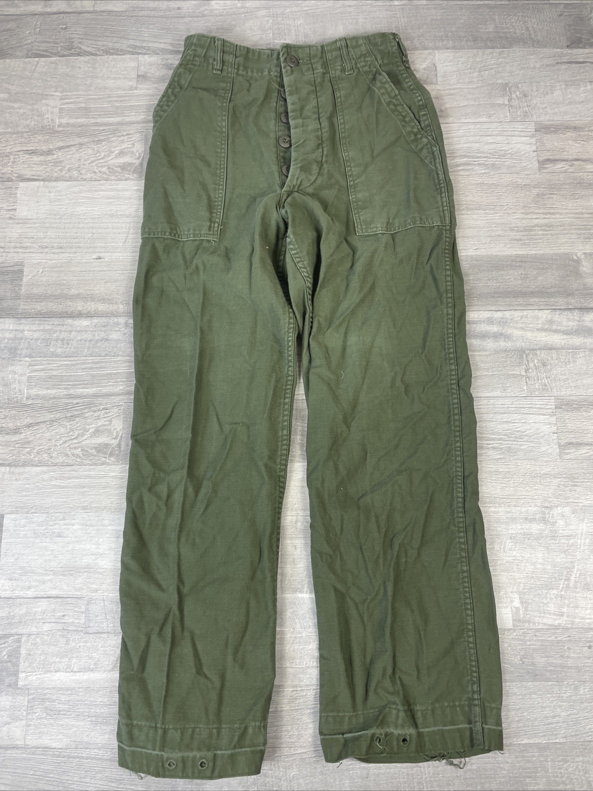 Vintage Vietnam Sateen OG-107 US Amy Pants Small 26×28 Type 1 Class 1