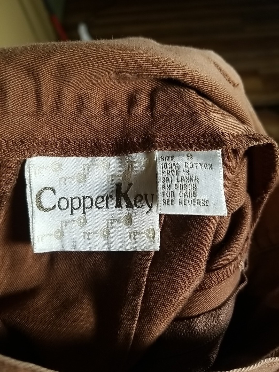 VTG Copper Key High Waist Pencil Skirt Old Money Preppy Business Quiet Luxury