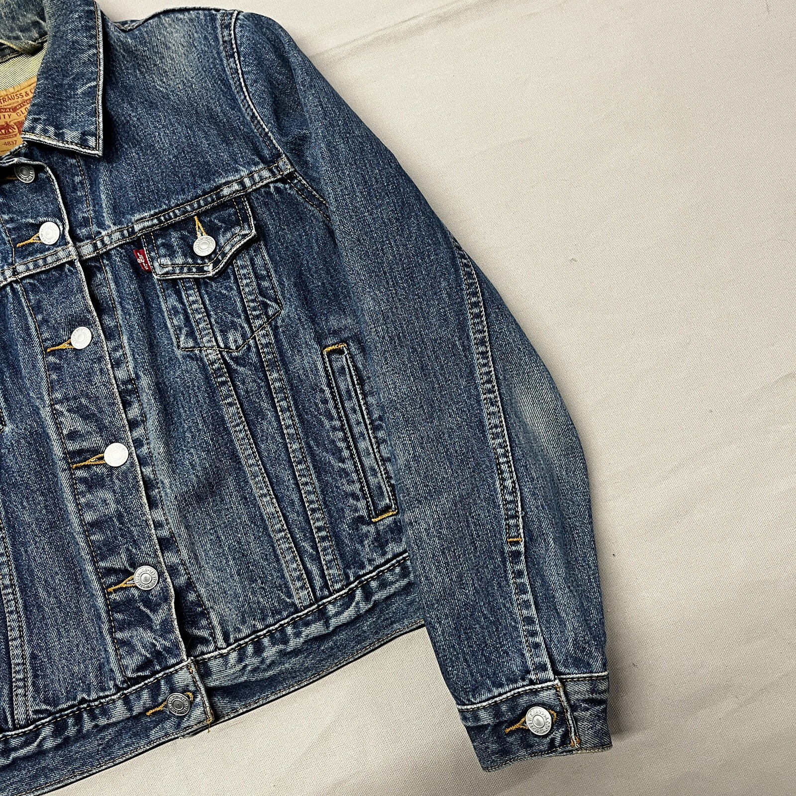 Vintage Levis Jacket 77716-4837 Womens Petite Student Jacket Sz S 2001