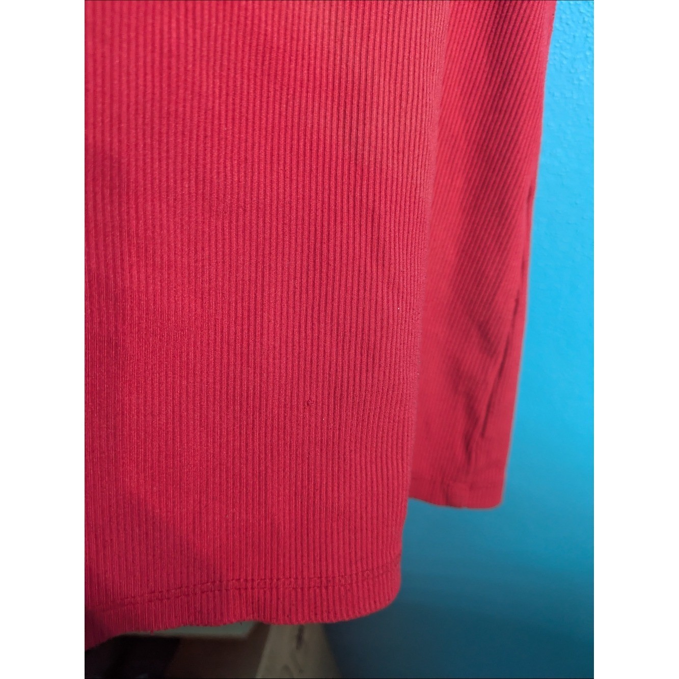 Red Ribbed Cami Tank | Y2K Aesthetic | XL