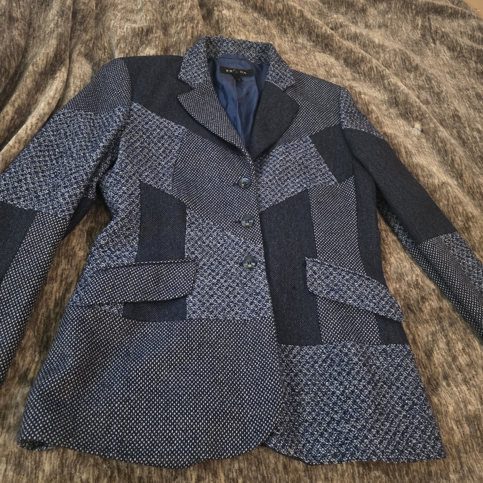 vintage escada patchwork blazer Womens 40 EU/iT
