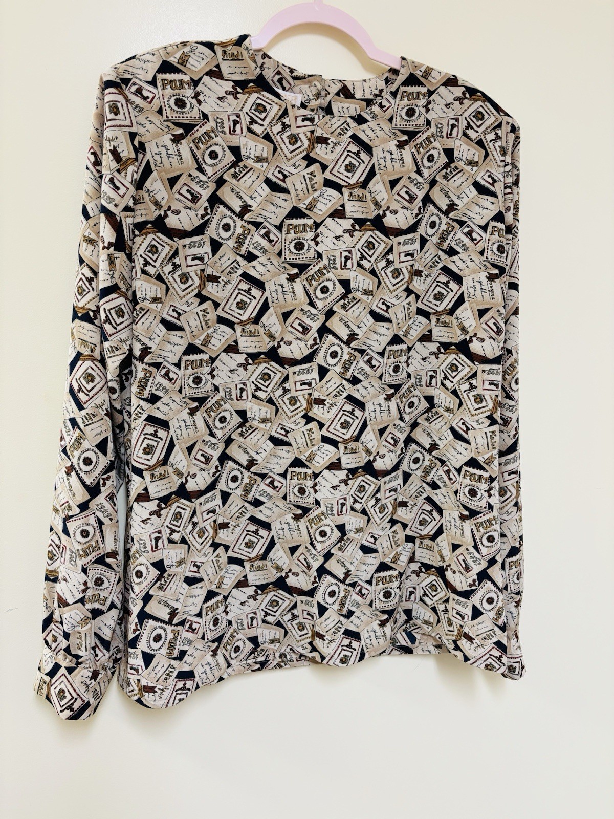 Pendleton Sophisticates Made in USA Vintage 80’s Sz 14 Tall Blouse Button Back