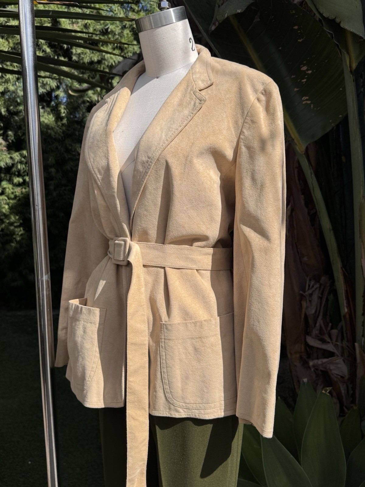 Vintage 1970s Faux Suede Jacket S M