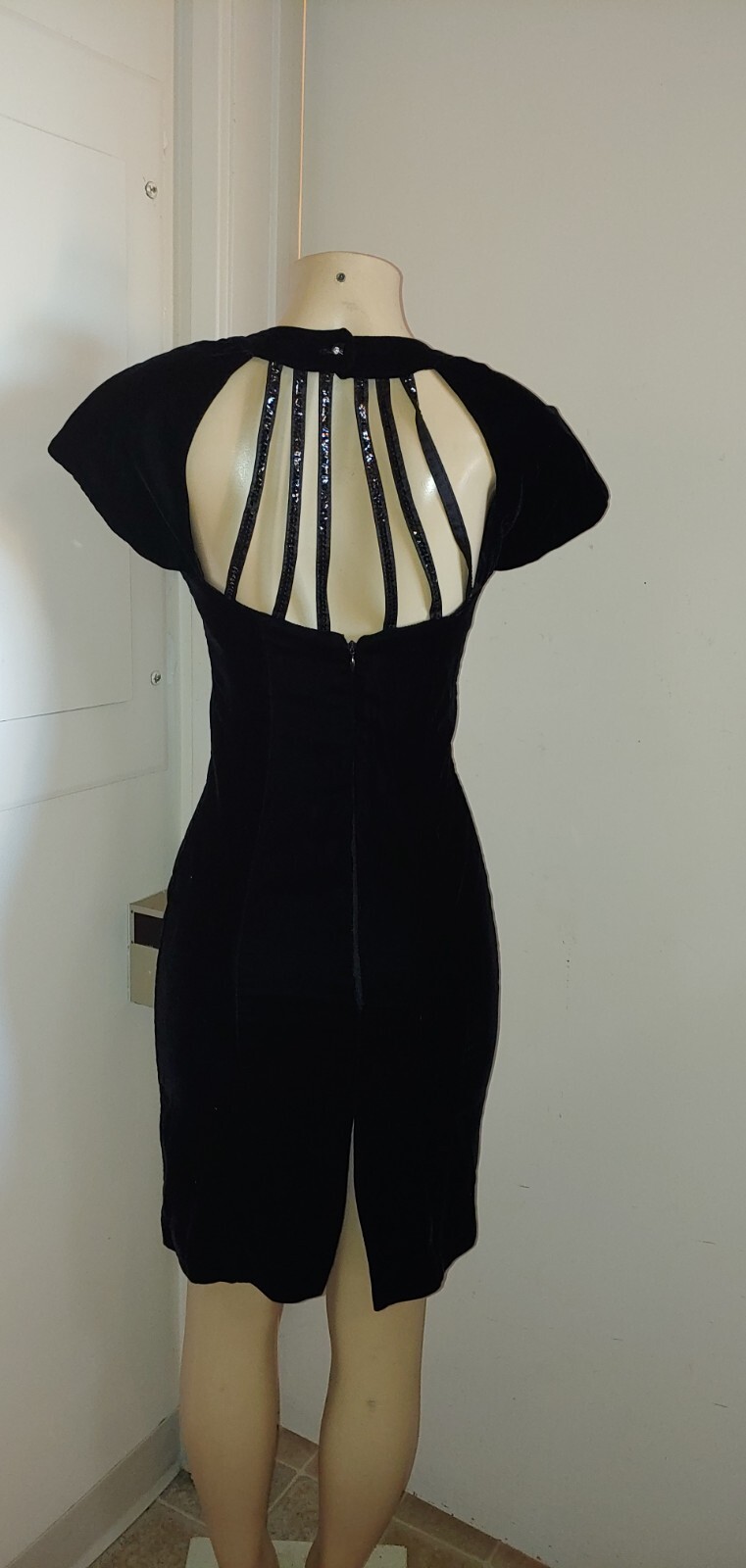 Vintage vampire Mistress Velvet Sequin 90s Dress Limited Edition