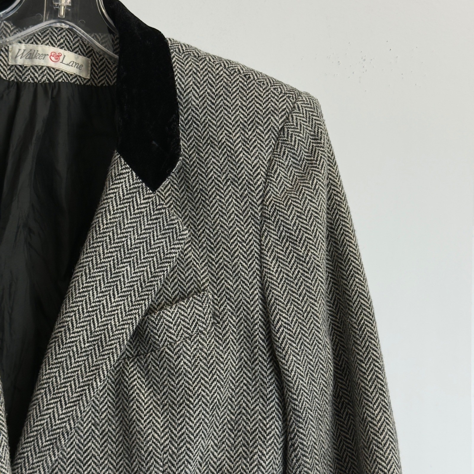 Walker & Lane Vintage Herringbone Skirt Suit Set Wool Blend Women&rsquo;s size XS/S