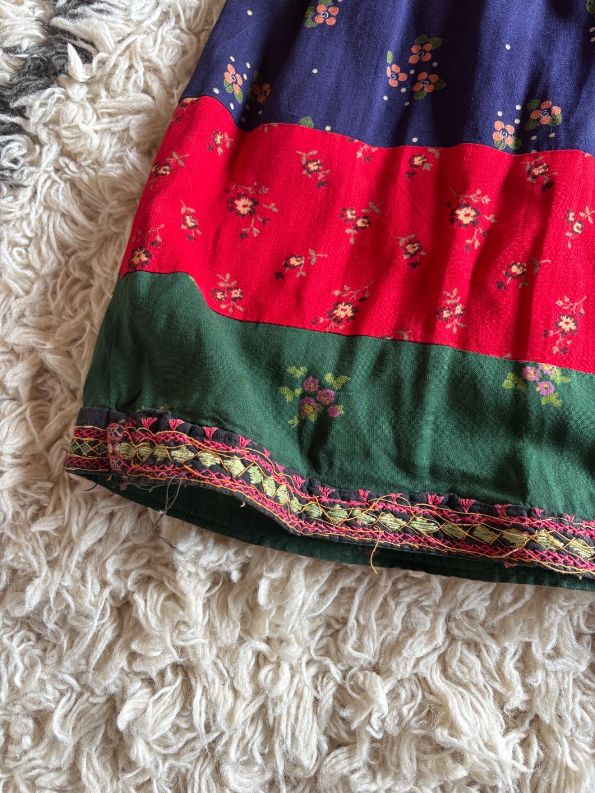 Vintage 1970s Afghani Patchwork Dress, Ashanti Bazaar