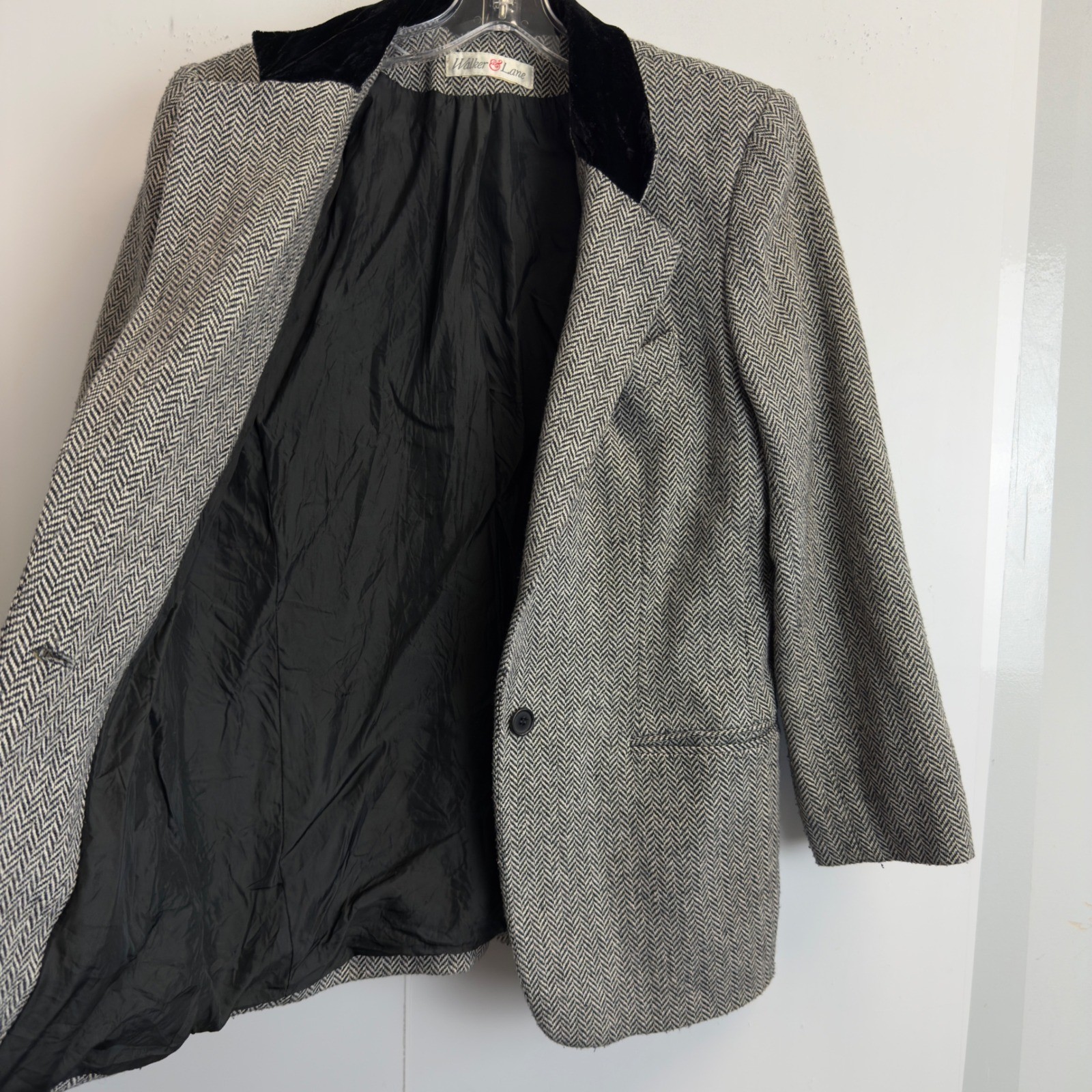 Walker & Lane Vintage Herringbone Skirt Suit Set Wool Blend Women&rsquo;s size XS/S
